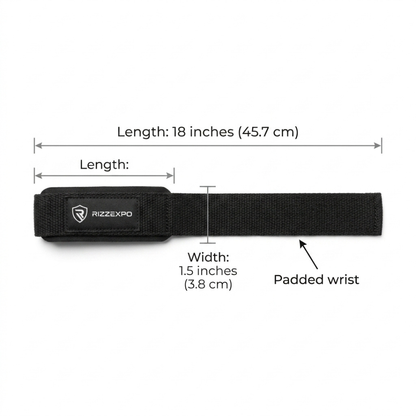Lifting Wrist Straps for Weightlifting, Deadlifts, Powerlifting & Strength Training