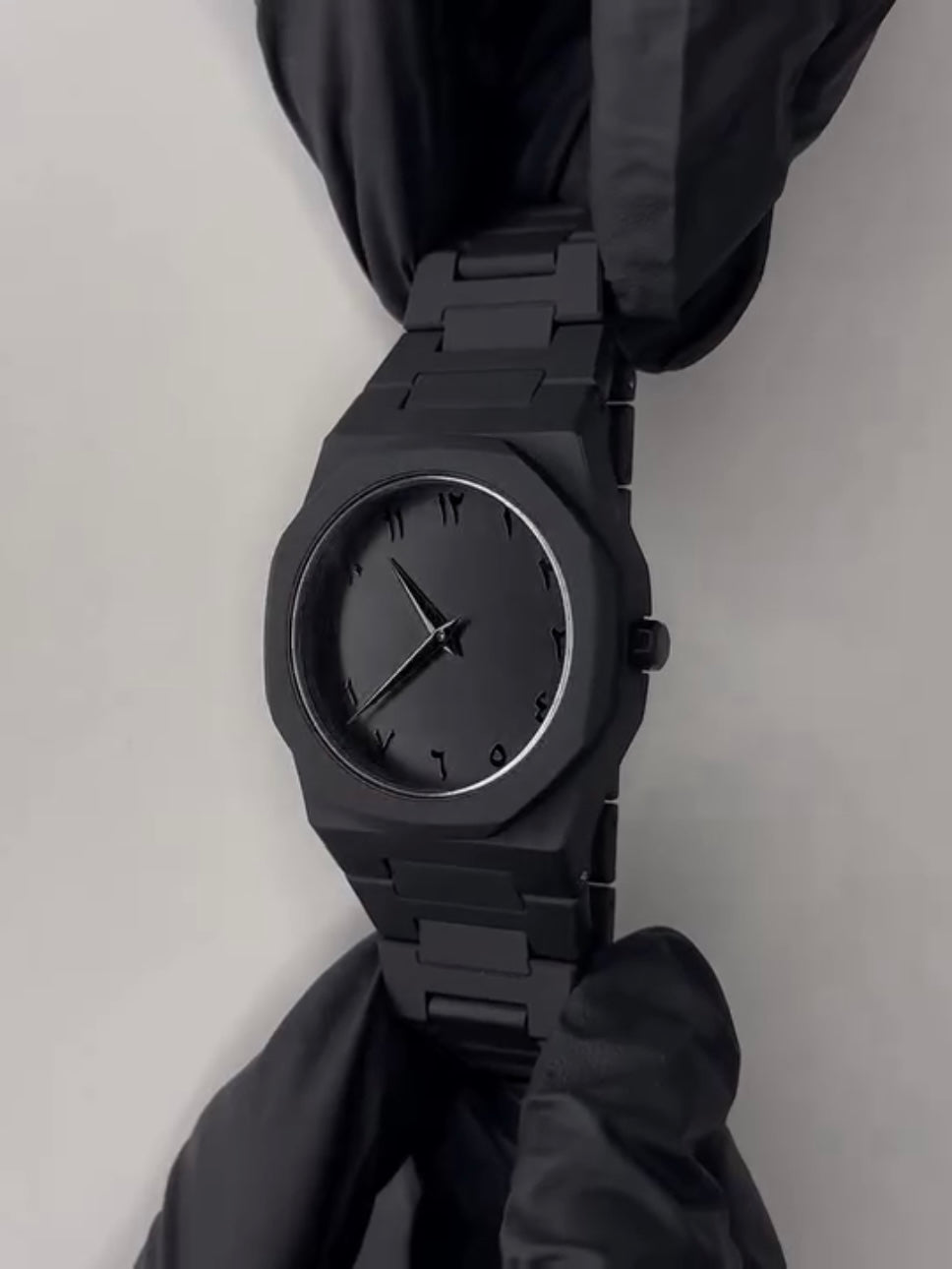 Black Aura Watch With Arabic Dial