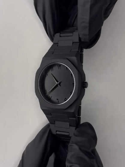 Black Aura Watch With Arabic Dial