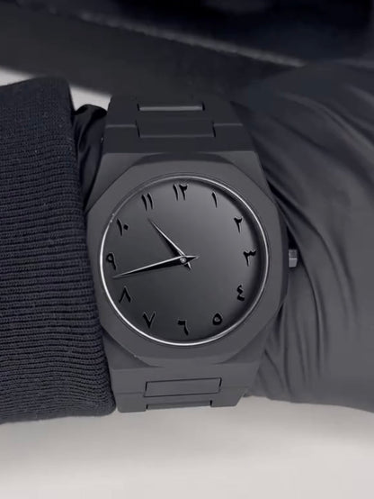 Black Aura Watch With Arabic Dial