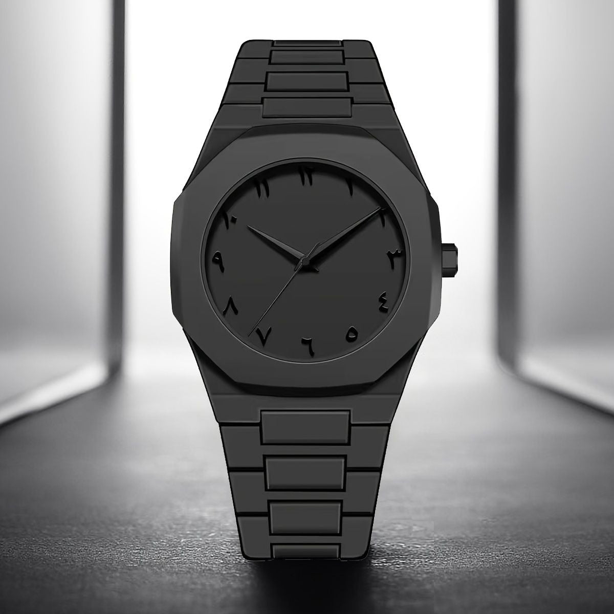 Black Aura Watch With Arabic Dial