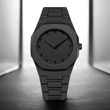 Black Aura Watch With Arabic Dial
