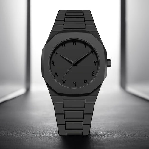 Black Aura Watch With Arabic Dial