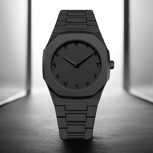 Black Aura Watch With Arabic Dial
