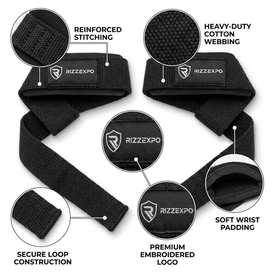 Lifting Wrist Straps for Weightlifting, Deadlifts, Powerlifting & Strength Training