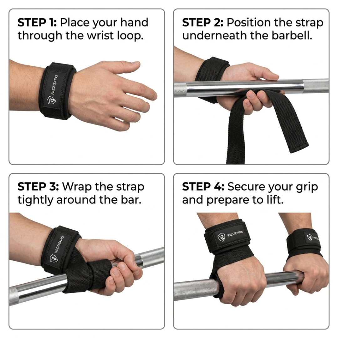 Lifting Wrist Straps for Weightlifting, Deadlifts, Powerlifting & Strength Training